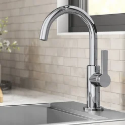 Clearance Oletto Single Handle Chrome Kitchen Bar Faucet Single Hole|Bar Faucets
