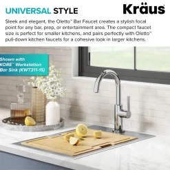 Clearance Oletto Single Handle Chrome Kitchen Bar Faucet Single Hole|Bar Faucets