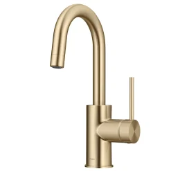 New Oletto Single Handle Kitchen Bar Faucet in Spot Free Antique Champagne Bronze Single Hole|Bar Faucets