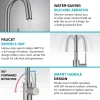 Clearance Oletto Single Handle Kitchen Bar Faucet in Brushed Brass Single Hole|Bar Faucets