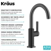 Outlet Oletto Single Handle Matte Black & Black Stainless Steel Kitchen Bar Faucet Single Hole|Bar Faucets