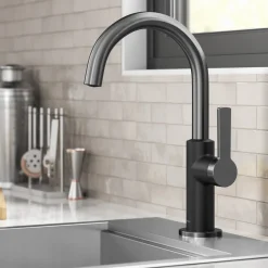 Outlet Oletto Single Handle Matte Black & Black Stainless Steel Kitchen Bar Faucet Single Hole|Bar Faucets