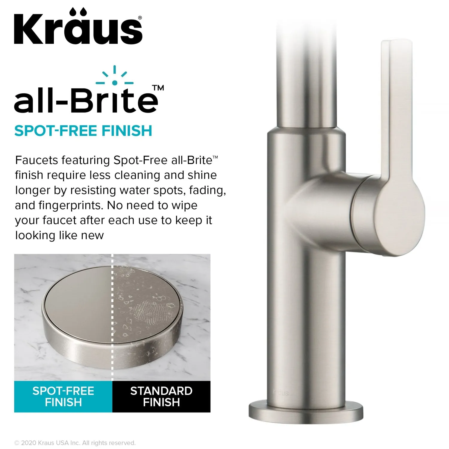 Best Oletto Single Handle Pull-Down Kitchen Faucet in Spot Free Stainless Steel Single Hole