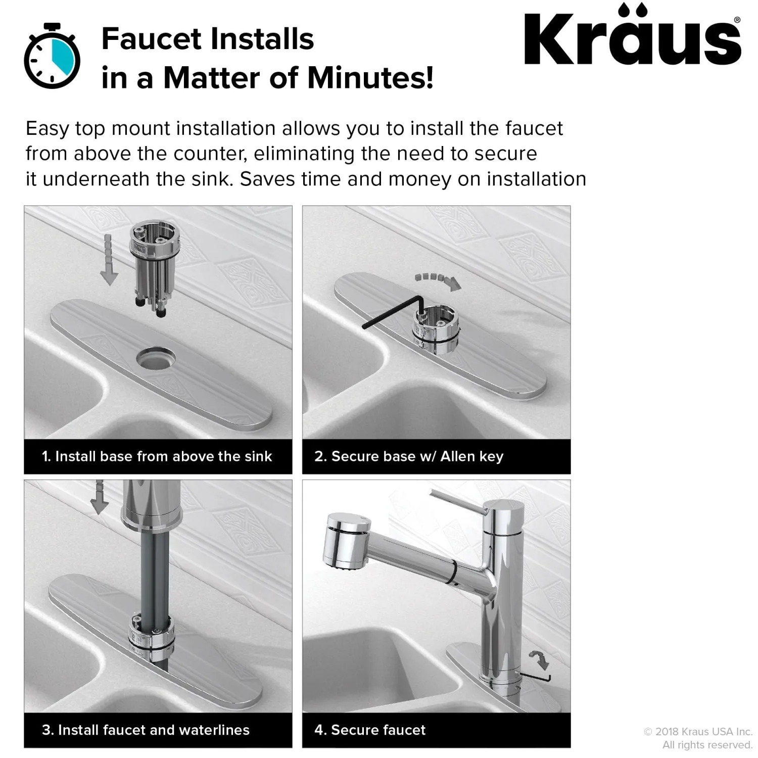 Online Oletto Single Lever Pull Down Kitchen Faucet in Chrome Single Hole
