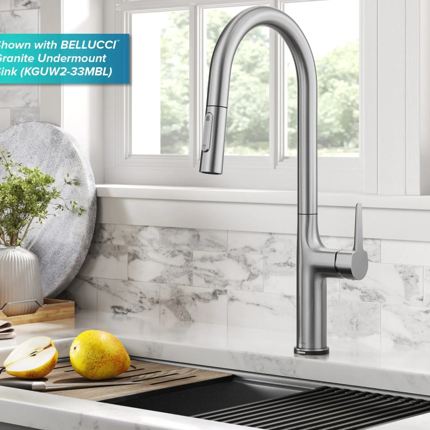 Online Oletto Tall Modern Single-Handle Touch Activated with Pull Down Sprayer in Spot Free Stainless Steel Touchless, Sensor And Tap Activated Kitchen Faucets