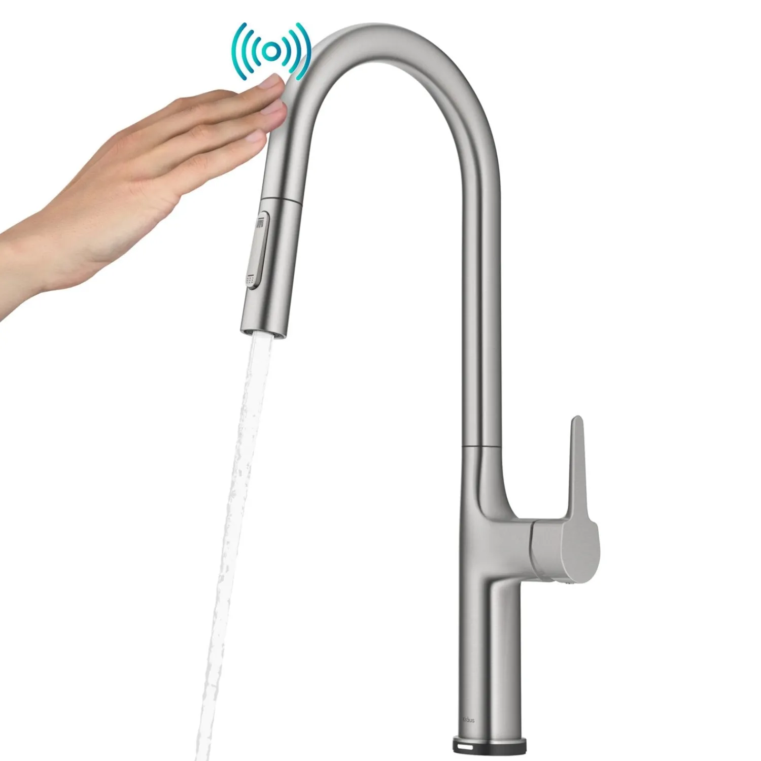 Online Oletto Tall Modern Single-Handle Touch Activated with Pull Down Sprayer in Spot Free Stainless Steel Touchless, Sensor And Tap Activated Kitchen Faucets