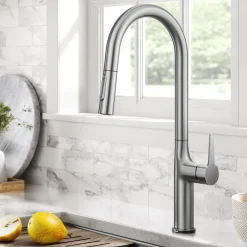 Online Oletto Tall Modern Single-Handle Touch Activated with Pull Down Sprayer in Spot Free Stainless Steel Touchless, Sensor And Tap Activated Kitchen Faucets