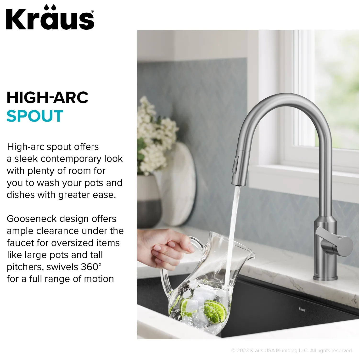 Online Oletto Touchless Pull-Down Kitchen Faucet in Spot-Free Stainless Steel Touchless, Sensor And Tap Activated Kitchen Faucets|Single Hole