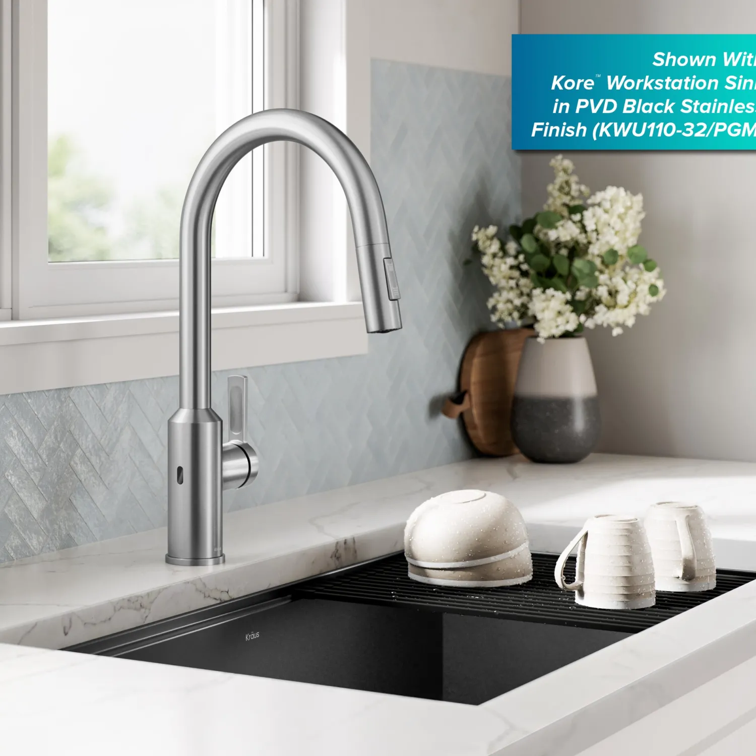 Online Oletto Touchless Pull-Down Kitchen Faucet in Spot-Free Stainless Steel Touchless, Sensor And Tap Activated Kitchen Faucets|Single Hole