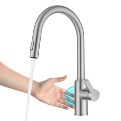Online Oletto Touchless Pull-Down Kitchen Faucet in Spot-Free Stainless Steel Touchless, Sensor And Tap Activated Kitchen Faucets|Single Hole