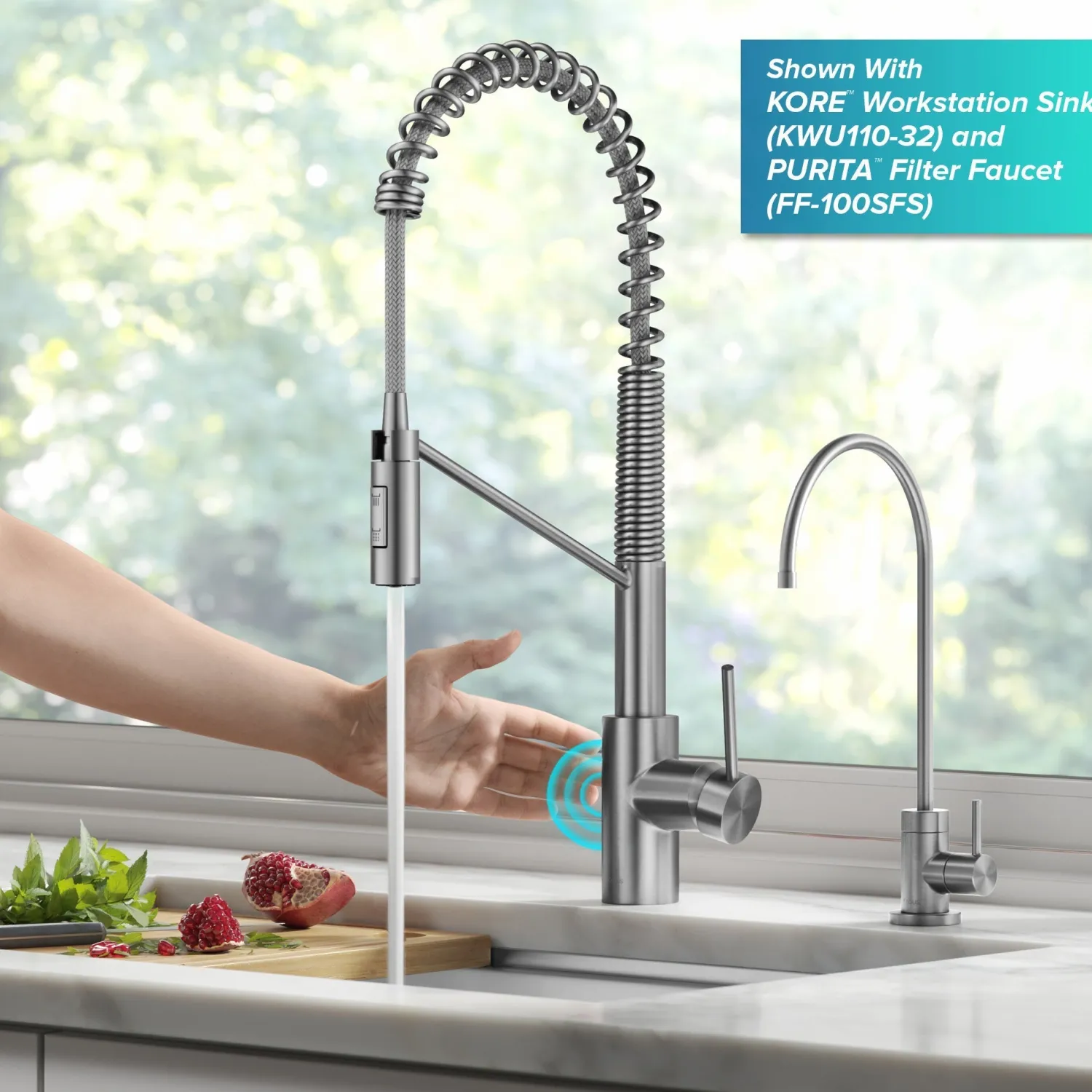 Online Oletto Touchless Pull-Down Single Handle Faucet in Spot Free Stainless Steel Touchless, Sensor And Tap Activated Kitchen Faucets|Single Hole