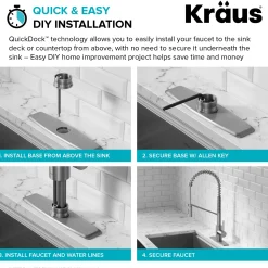 Online Oletto Touchless Pull-Down Single Handle Faucet in Spot Free Stainless Steel Touchless, Sensor And Tap Activated Kitchen Faucets|Single Hole