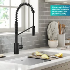 Sale Oletto Touchless Pull-Down Single Handle Faucet in Matte Black Touchless, Sensor And Tap Activated Kitchen Faucets|Single Hole