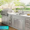 Hot 15" × 15" Outdoor T-316 Marine Grade Workstation Sink with Marine-Grade Lid | KCA-1800 Outdoor Sinks & Accessories|Laundry Room Chevron Down Icon