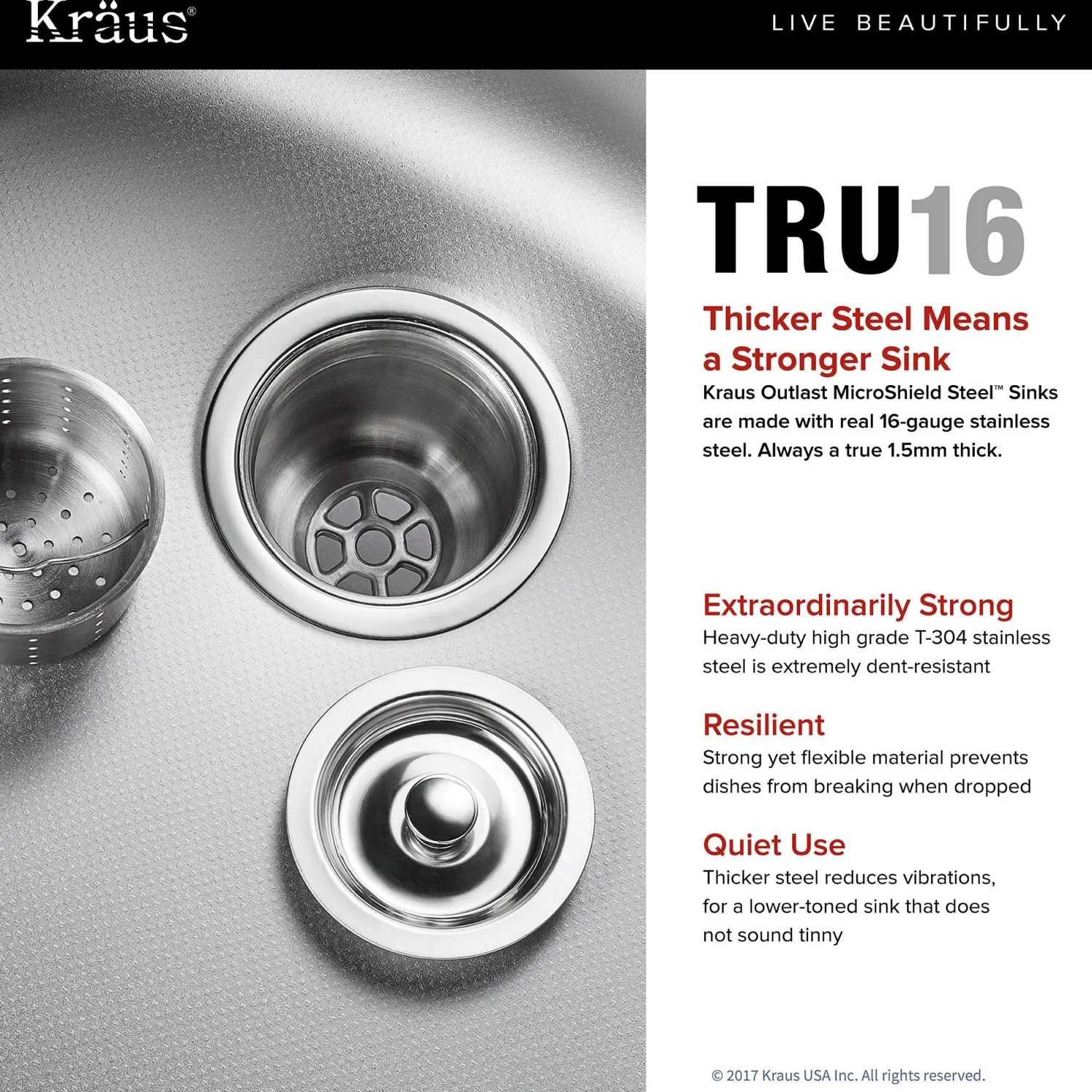 Outlast MicroShield Scratch-Resist Stainless Steel Undermount 50/50 Double Bowl Sink, 32" 16 Gauge, Premier Series Stainless Steel Sinks|Double Bowl Sinks