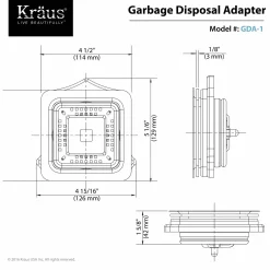 Outlet Pax Garbage Disposal Adapter Sink Drains, Disposer Flanges & Air Gaps|Garbage Disposals & Parts