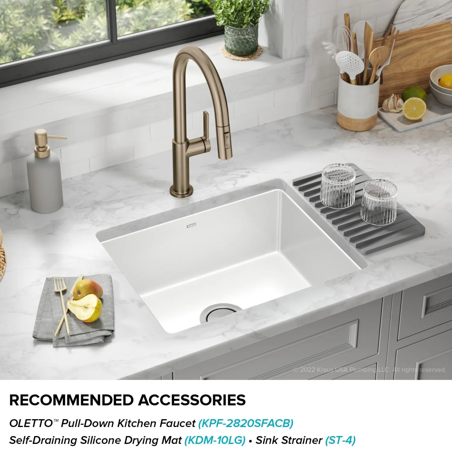Discount Pintura 21" Undermount Enameled Single Bowl Kitchen Sink in White Single Bowl Sinks|Undermount Sinks