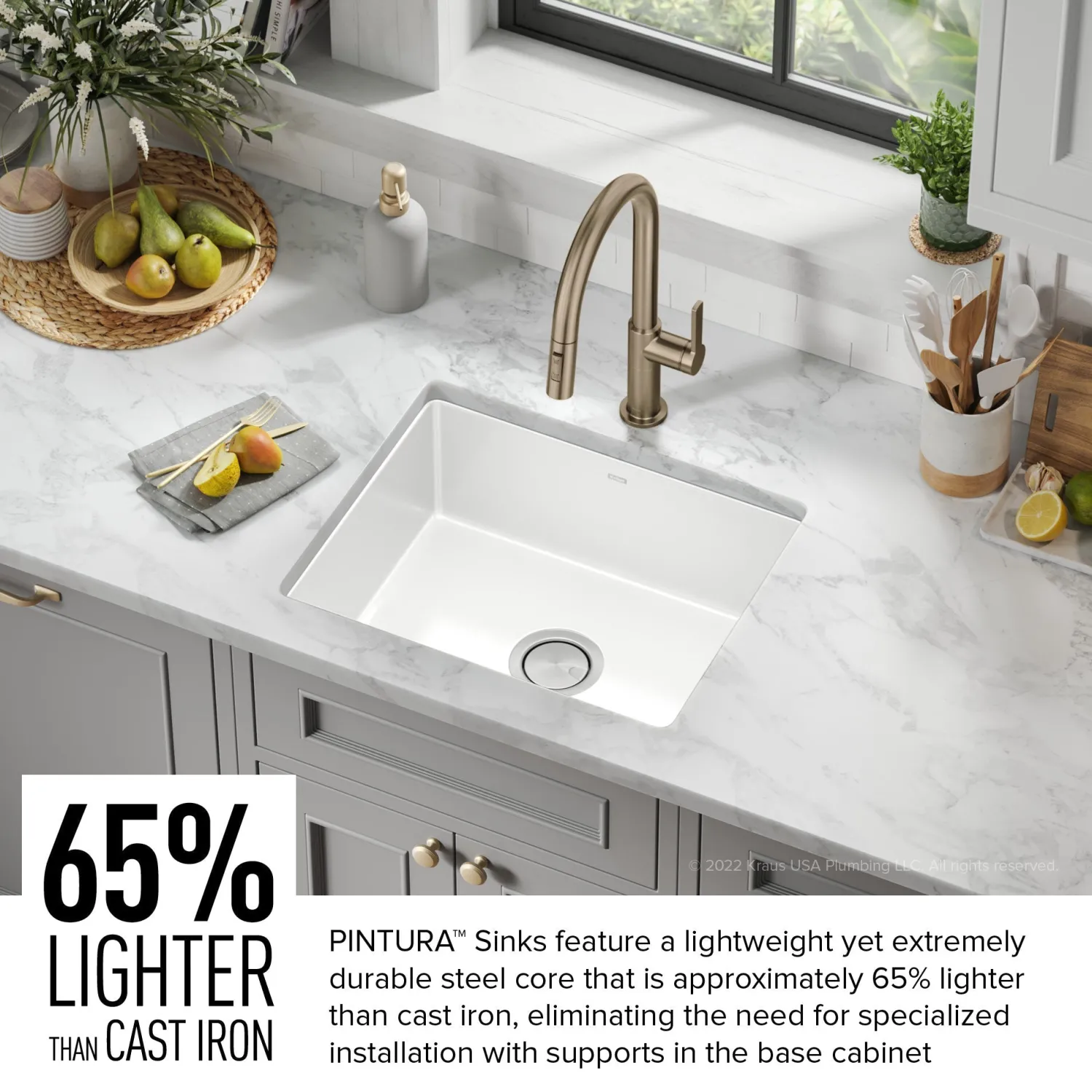 Discount Pintura 21" Undermount Enameled Single Bowl Kitchen Sink in White Single Bowl Sinks|Undermount Sinks