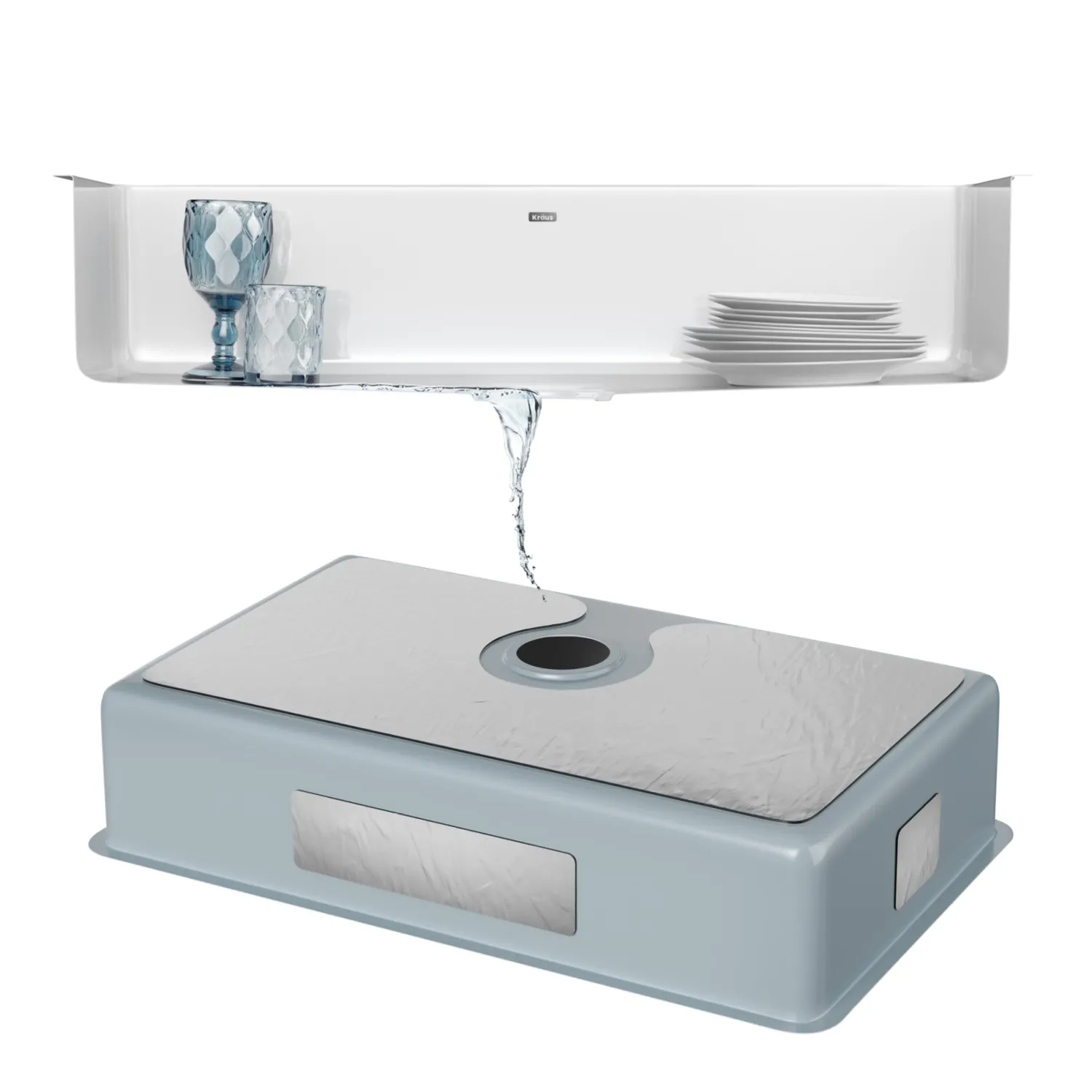 Outlet Pintura 32" Undermount Porcelain Enameled Steel Kitchen Sink in White Single Bowl Sinks|Undermount Sinks