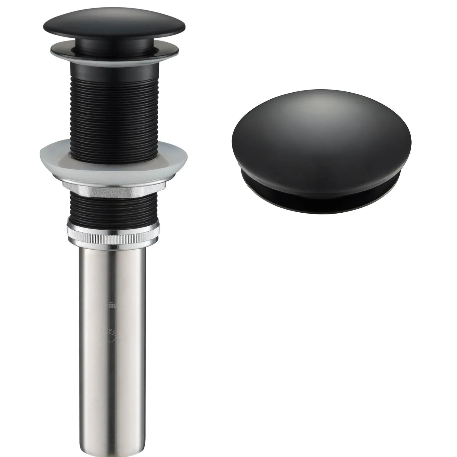 Sale Pop-Up Drain for Bathroom Sink in Matte Black Sink Drains|Overflow Bathroom Sink Drains