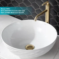 Best Pop-Up Drain for Bathroom Sink in Brushed Gold Sink Drains|Overflow Bathroom Sink Drains