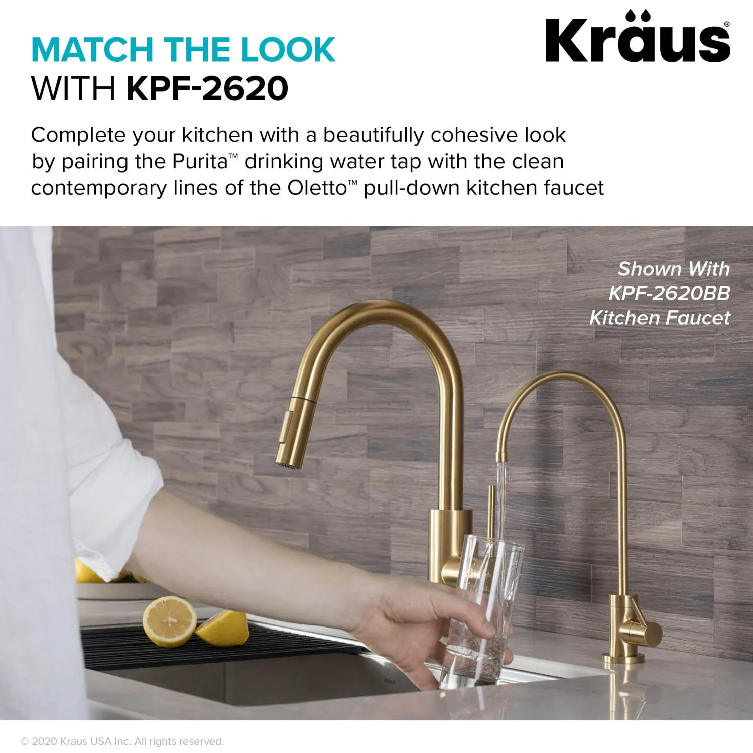 Hot Purita 100% Lead-Free Kitchen Water Filter Faucet in Spot Free Stainless Steel Single Hole|Water Filter Faucets
