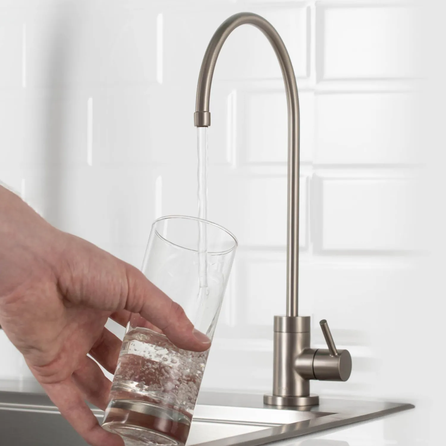 Hot Purita 100% Lead-Free Kitchen Water Filter Faucet in Spot Free Stainless Steel Single Hole|Water Filter Faucets
