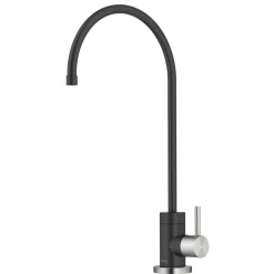 Purita 100% Lead-Free Kitchen Water Filter Faucet in Spot Free Stainless & Matte Black Single Hole|Water Filter Faucets