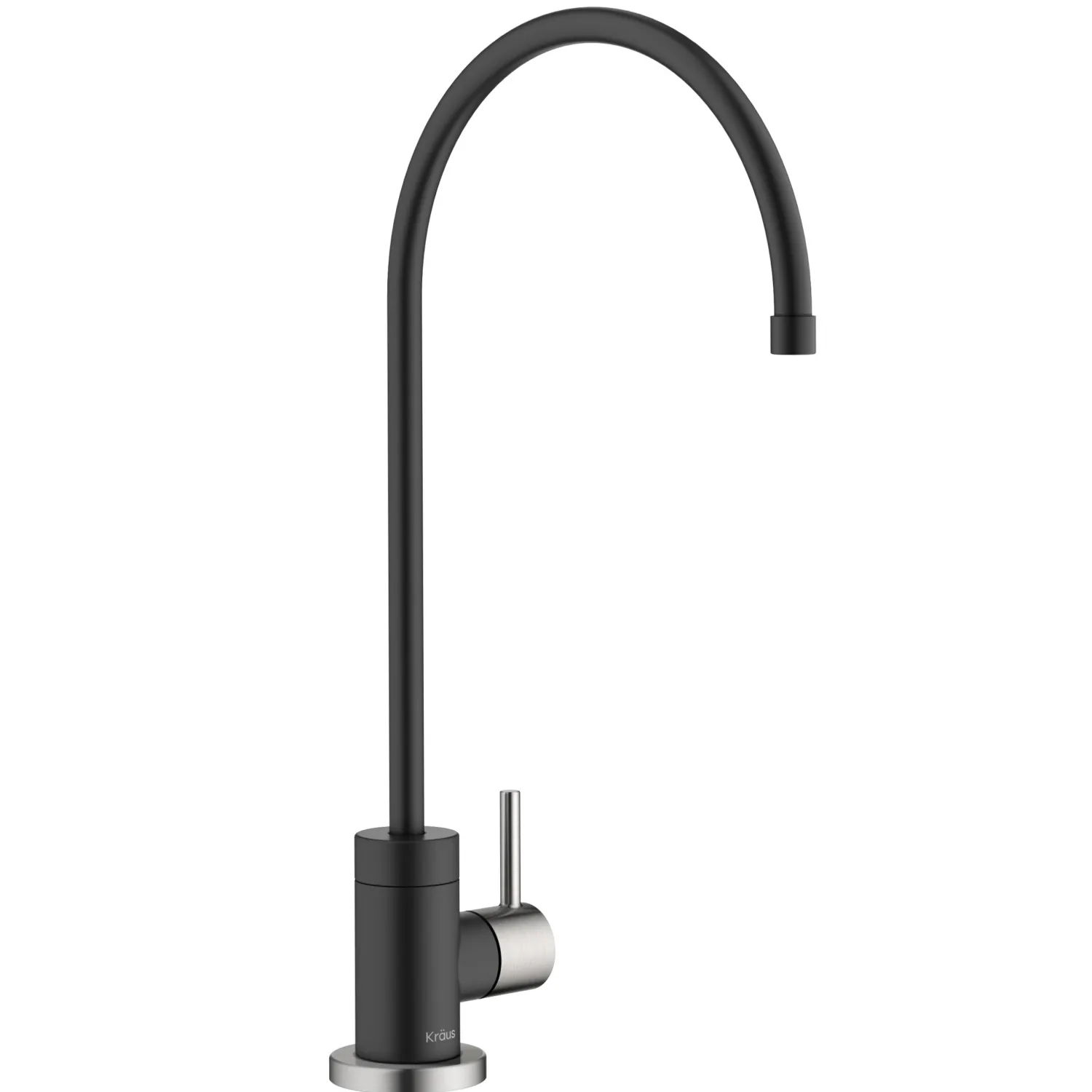 Purita 100% Lead-Free Kitchen Water Filter Faucet in Spot Free Stainless & Matte Black Single Hole|Water Filter Faucets