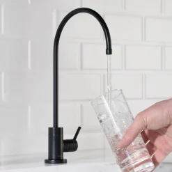 Sale Purita 100% Lead-Free Kitchen Water Filter Faucet in Matte Black Single Hole|Water Filter Faucets