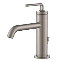 Online Ramus Single Handle Bathroom Sink Faucet with Lift Rod Drain in Spot Free Stainless Steel Single Hole