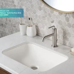 Clearance Ramus Single Handle 2-Pack Bathroom Sink Faucet with Lift Rod Drain in Spot Free Stainless Steel Single Hole