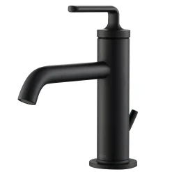 Online Ramus Single Handle 2-Pack Bathroom Sink Faucet with Lift Rod Drain in Matte Black Single Hole