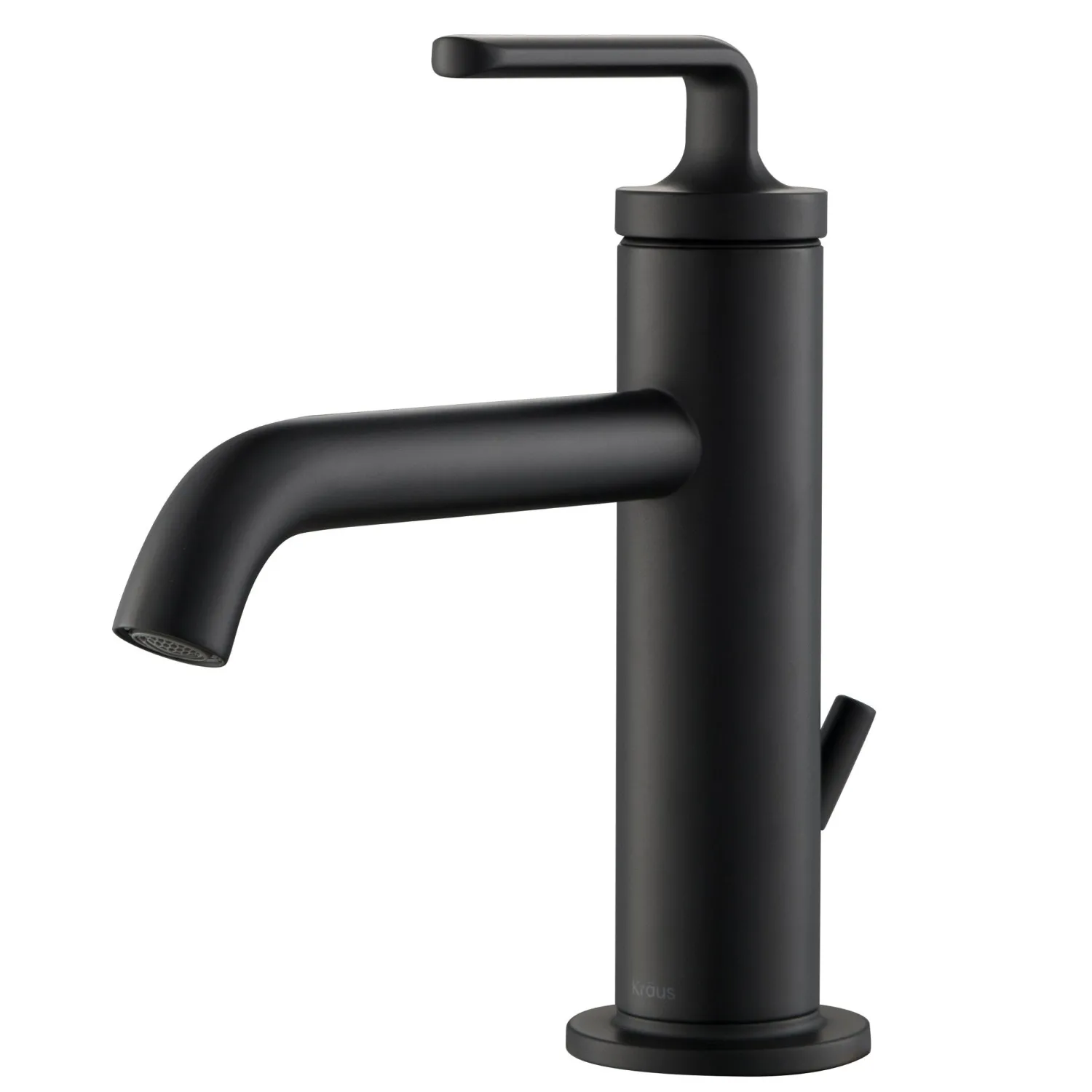 Online Ramus Single Handle 2-Pack Bathroom Sink Faucet with Lift Rod Drain in Matte Black Single Hole