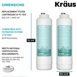 Best Replacement Filter Set for FS-1001 and FS-1000 Filtration System Water Filter Faucets