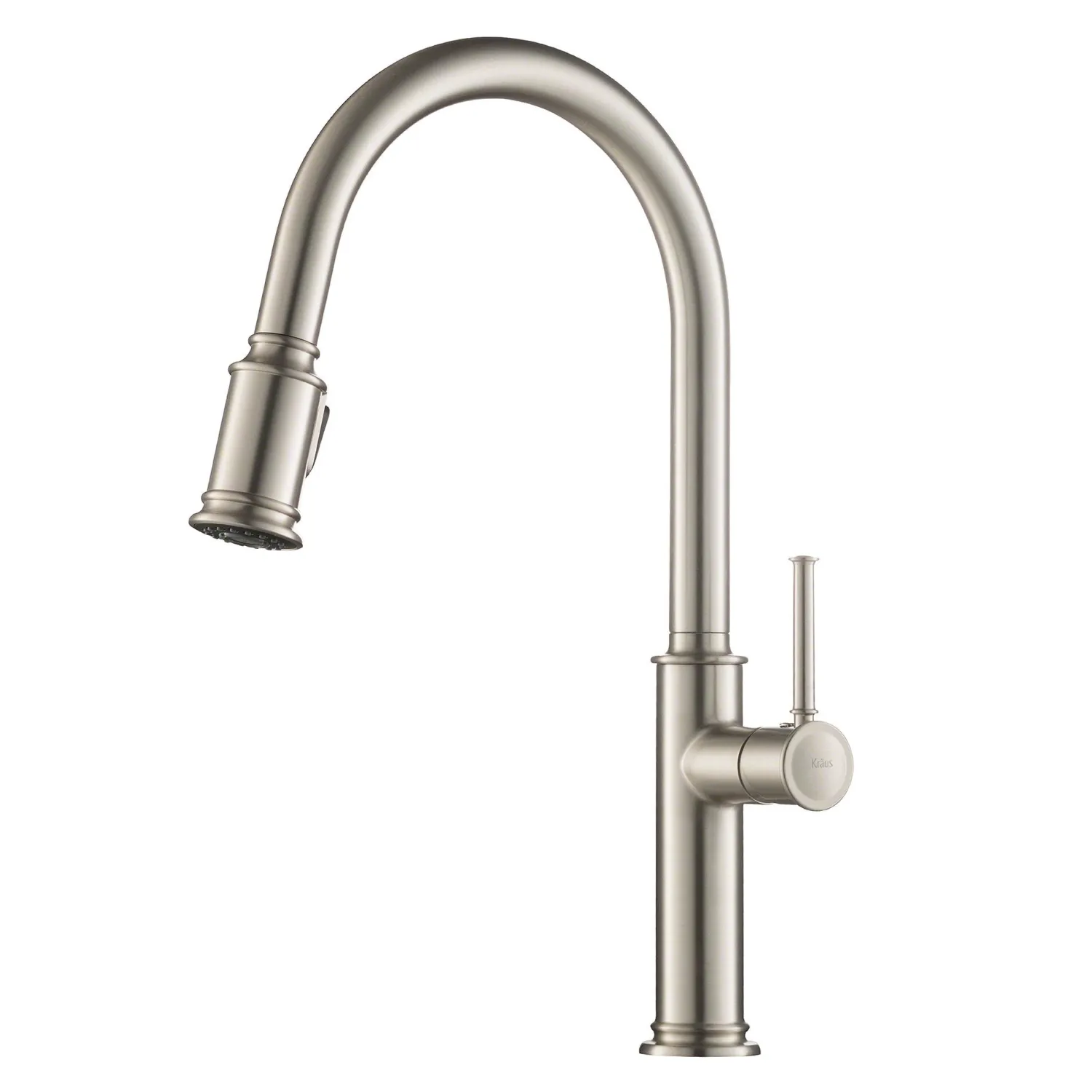 Hot Sellette Single Handle Pull Down Kitchen Faucet with Dual Function Sprayhead in Spot Free all-Brite Stainless Steel Single Hole