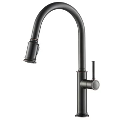 Sale Sellette Single Handle Pull Down Kitchen Faucet with Dual Function Sprayhead in Oil Rubbed Bronze Single Hole