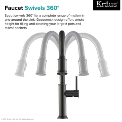 Sale Sellette Single Handle Pull Down Kitchen Faucet with Dual Function Sprayhead in Oil Rubbed Bronze Single Hole