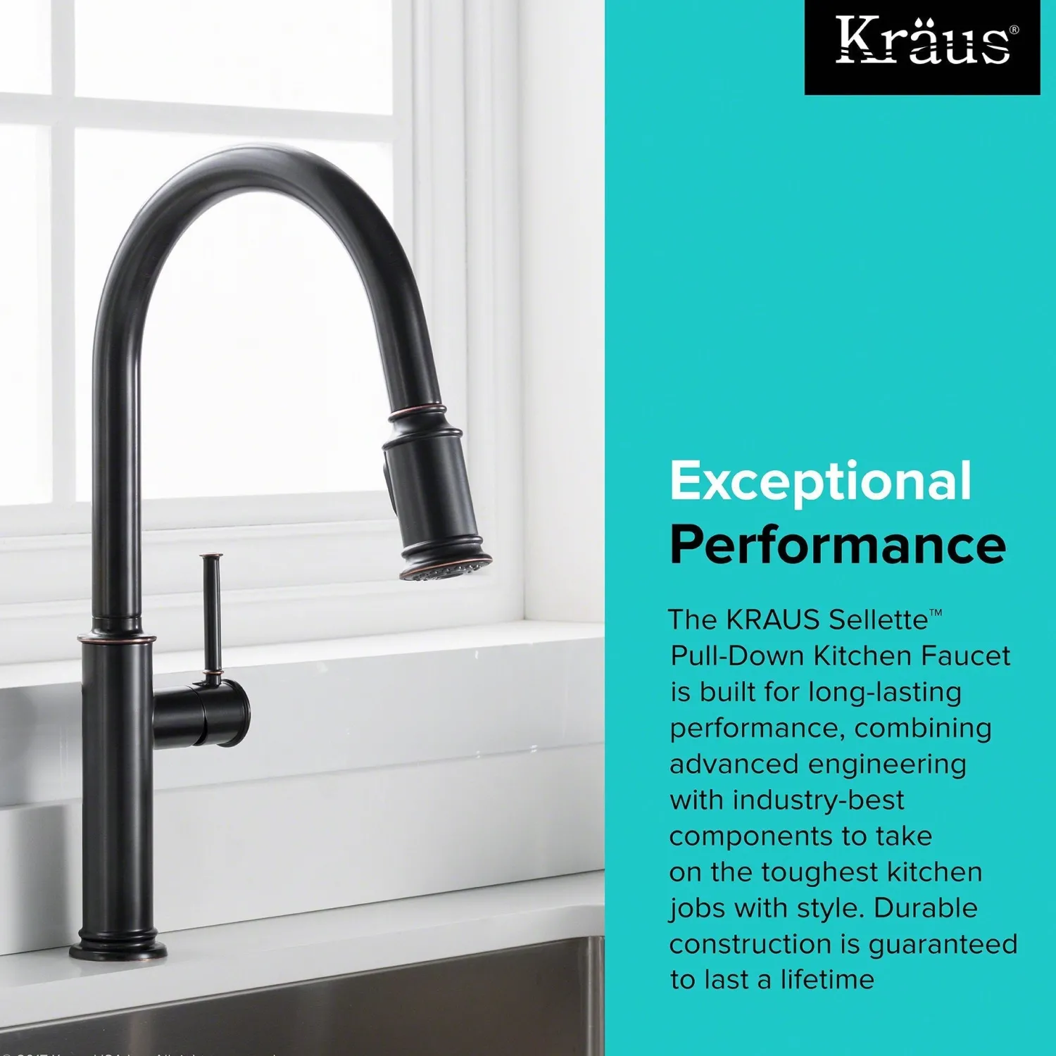 New Sellette Single Handle Pull Down Kitchen Faucet with Deck Plate and Soap Dispenser in Oil Rubbed Bronze Single Hole