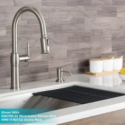 Hot Sellette Traditional Single Handle Pull-Down Kitchen Faucet in Spot Free Stainless Steel Single Hole