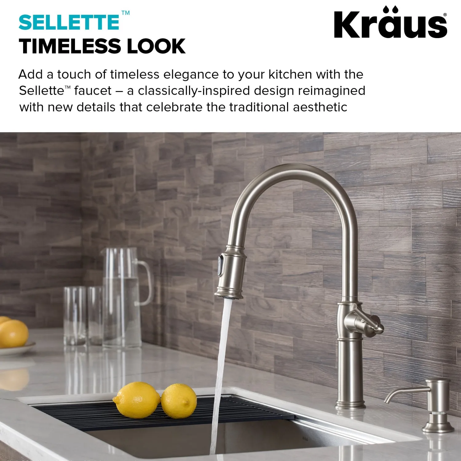 Hot Sellette Traditional Single Handle Pull-Down Kitchen Faucet in Spot Free Stainless Steel Single Hole