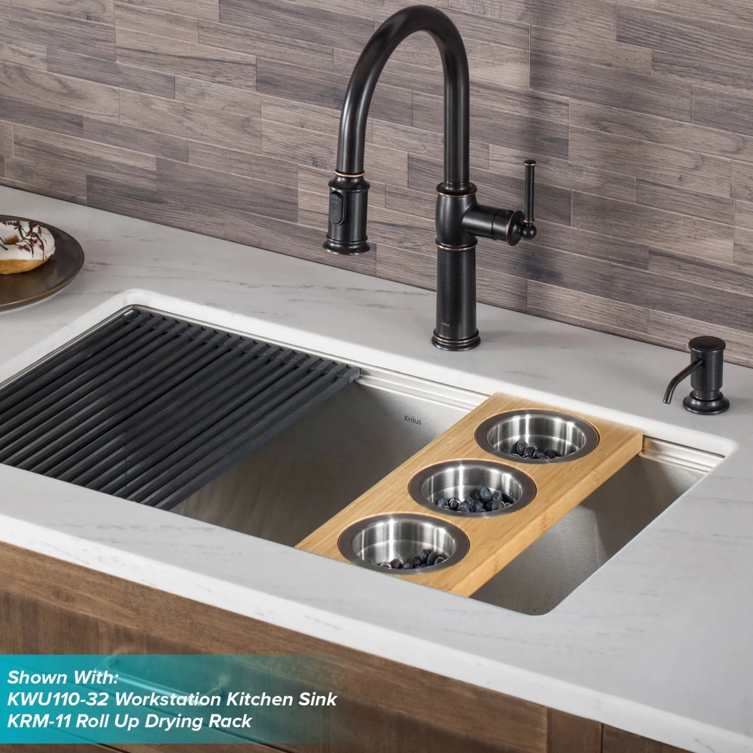 Online Sellette Traditional Single Handle Pull-Down Kitchen Faucet in Oil Rubbed Bronze Single Hole