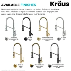Clearance Single Handle Kitchen Faucet with Integrated Dispenser for Water Filtration in Brushed Brass & Matte Black Single Hole|Water Filter Faucets