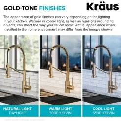 Best Single Handle Kitchen Faucet with Integrated Dispenser for Water Filtration in Brushed Brass Single Hole|Water Filter Faucets