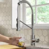 Sale Single Handle Kitchen Faucet with Integrated Dispenser for Water Filtration in Spot Free Stainless Steel Single Hole|Water Filter Faucets
