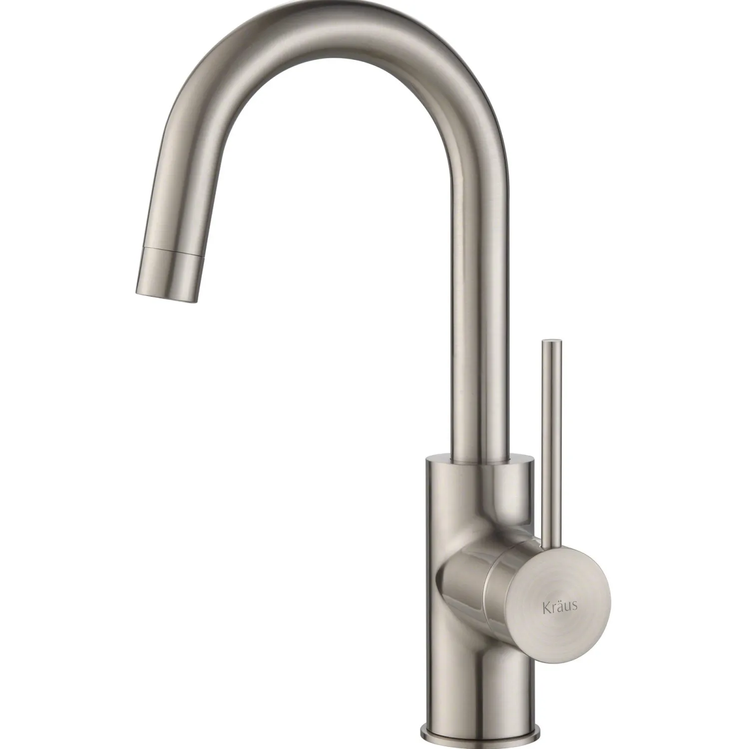 Spot Free Oletto Single Handle Kitchen Bar Faucet in all-Brite Stainless Steel Finish Bar Faucets