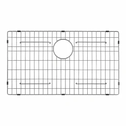 Stainless Steel Bottom Grid with Protective Anti-Scratch Bumpers for KHF200-33 Kitchen Sink Bottom Grids