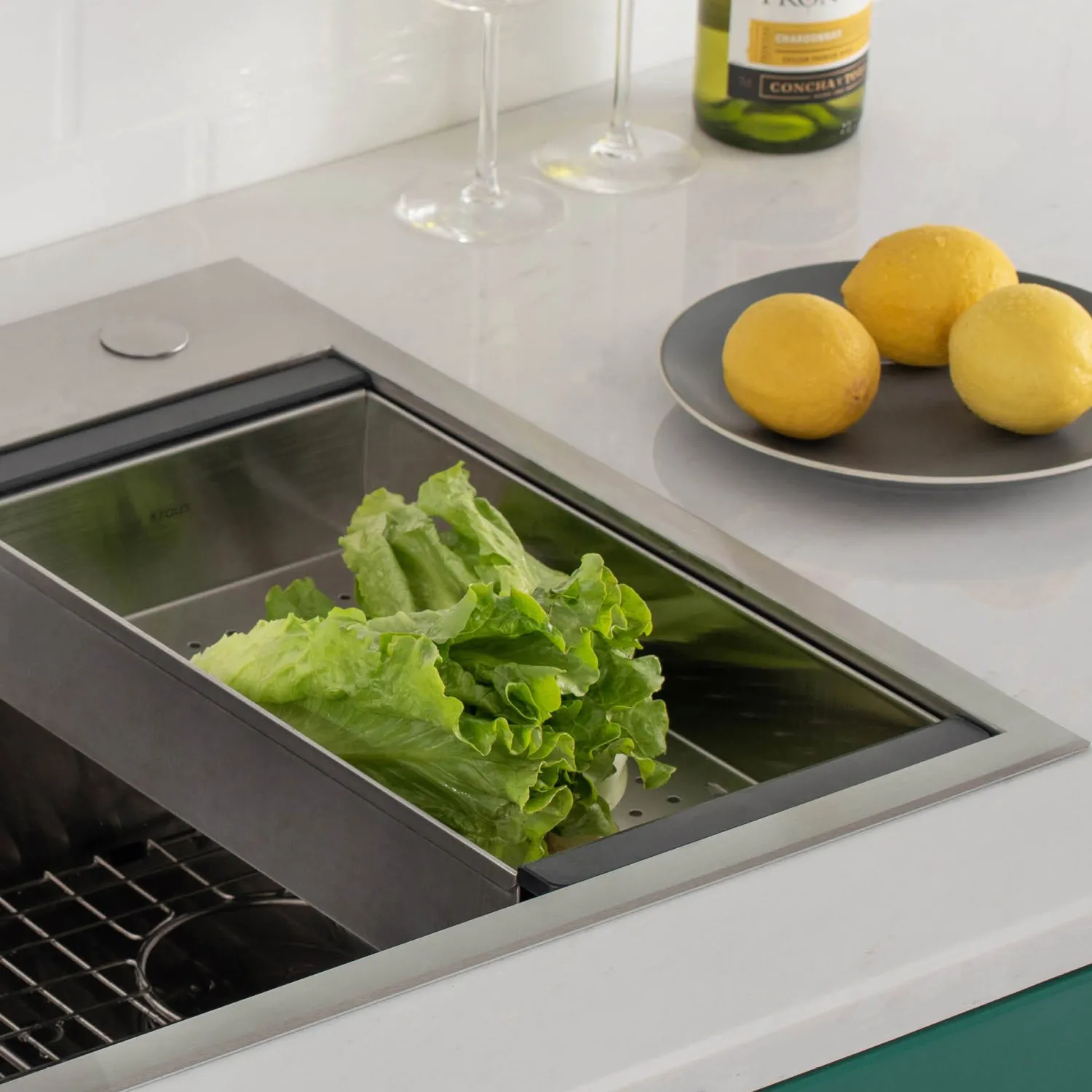 Best Stainless Steel Colander for Workstation Kitchen Sink Colanders