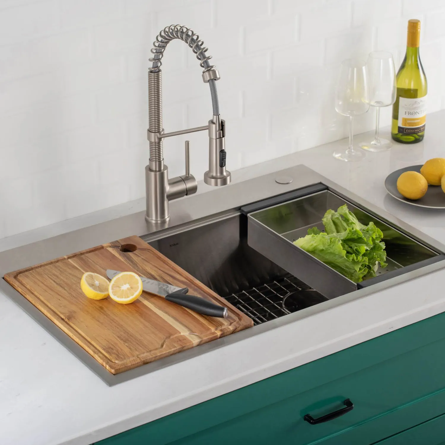 Best Stainless Steel Colander for Workstation Kitchen Sink Colanders