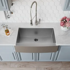 Hot Standart PRO 36" 16 Gauge Single Bowl Stainless Steel Farmhouse Kitchen Sink Stainless Steel Sinks|Single Bowl Sinks